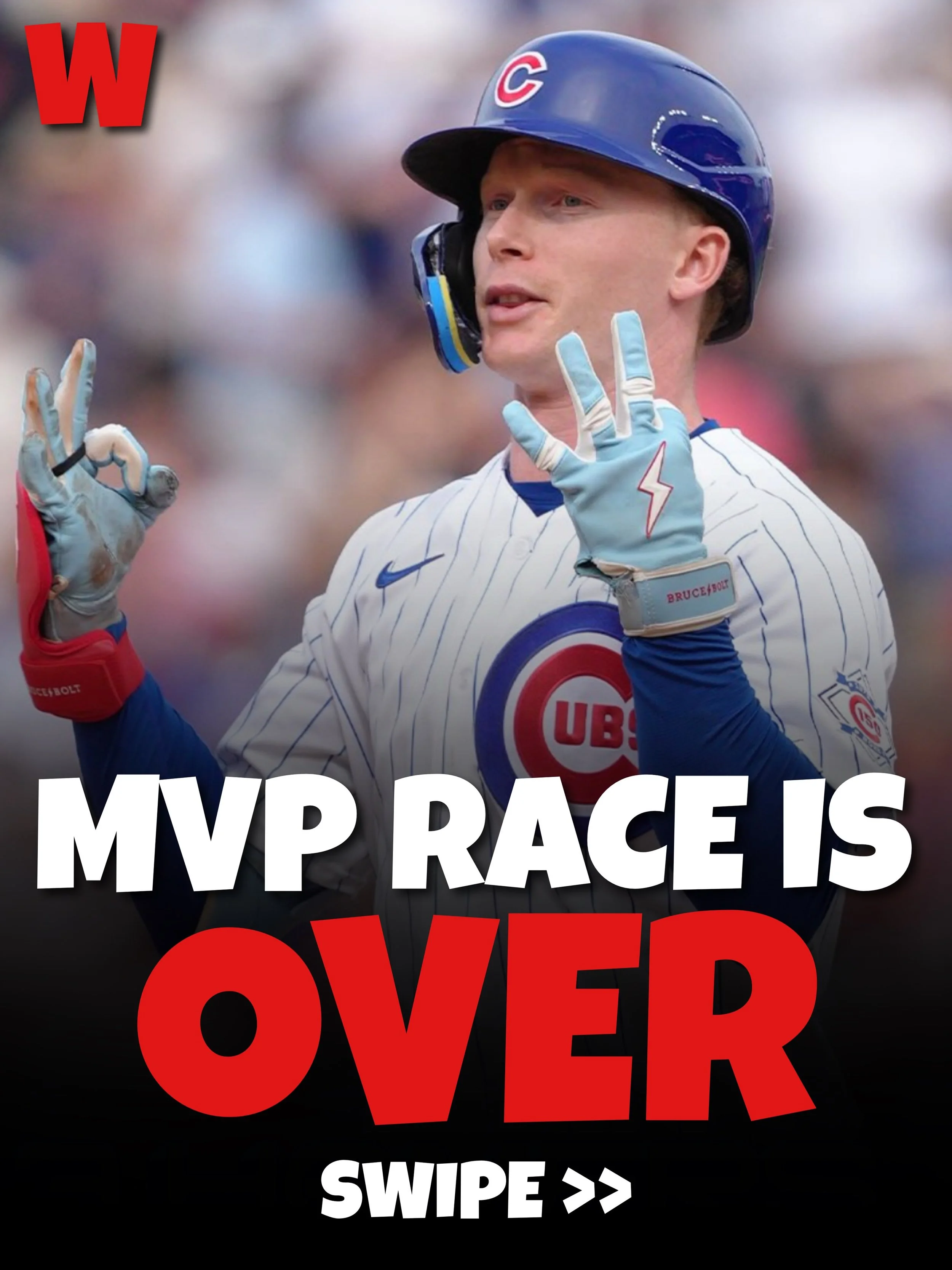 GIVE PETE CROW-ARMSTRONG THE MVP ALREADY 🤯

His odds for the award have no skyrocketed after another insane game at the plate Saturday, going 4-6 with 3 HR and 6 RBI&hellip; the 40/40 season is approaching 👀

Meanwhile, Shohei Ohtani who was schedu