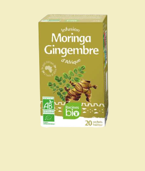 Thé Racine Bio Moringa & Gingembre