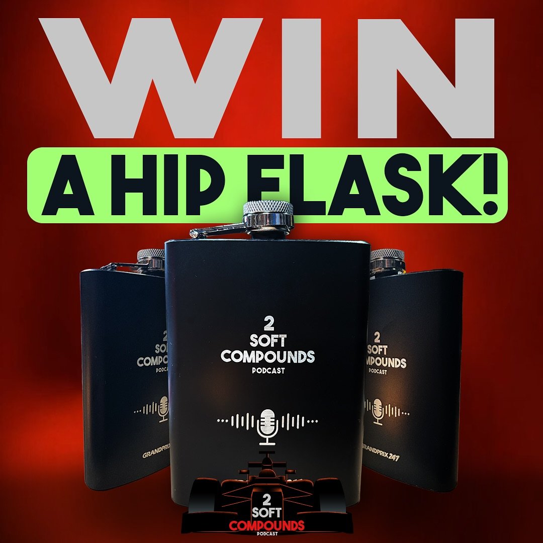 Feeling lucky?! We&rsquo;ve got a bunch of 2 Soft Compounds hip flasks to give away! 
...
To enter, simply follow 2 Soft Compounds, like this post and tag 2 friends in the comments, who love F1 and/or podcasts. All entries will then to go into a luck