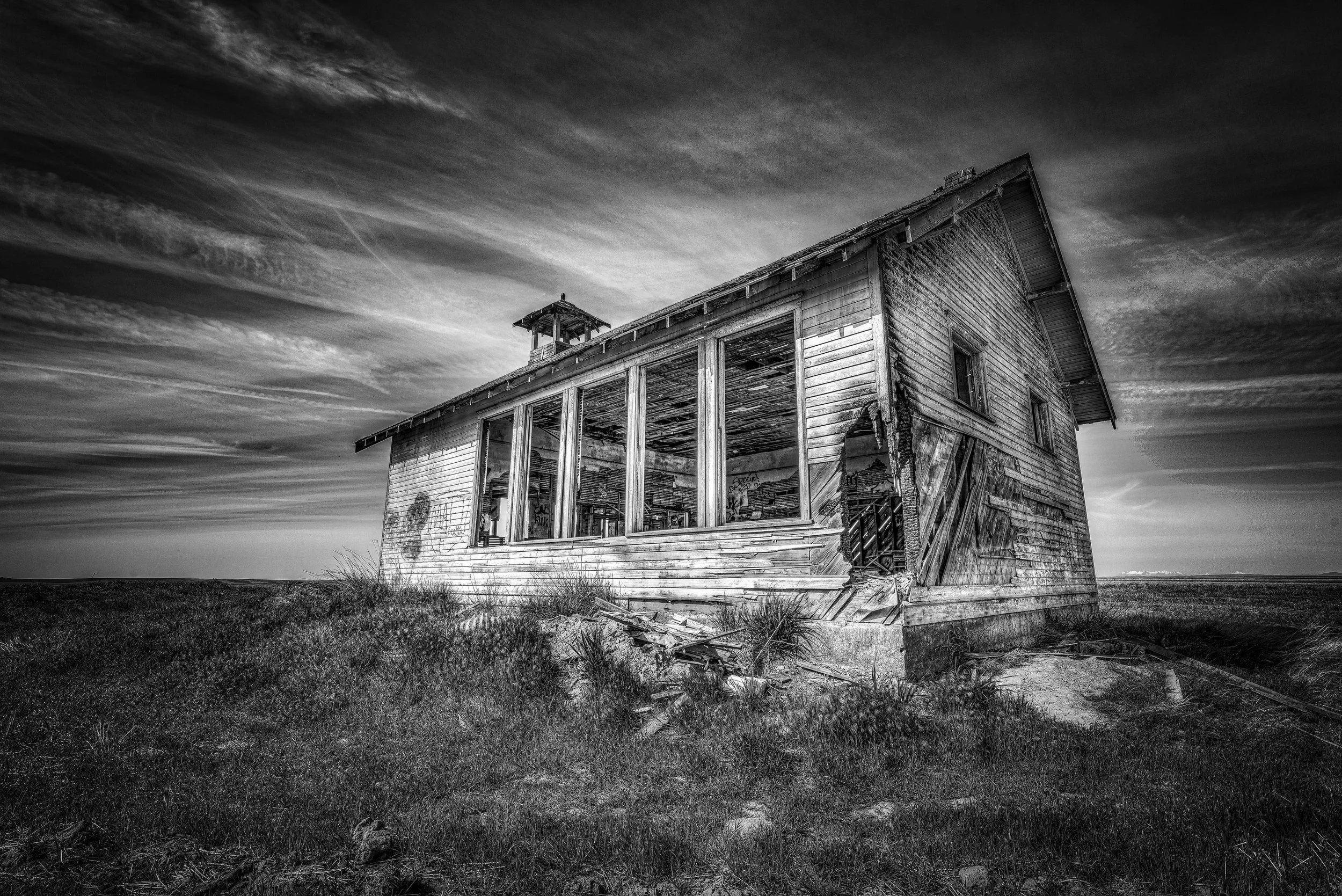 The Abandoned Highland School House Near Coulee City, Washington