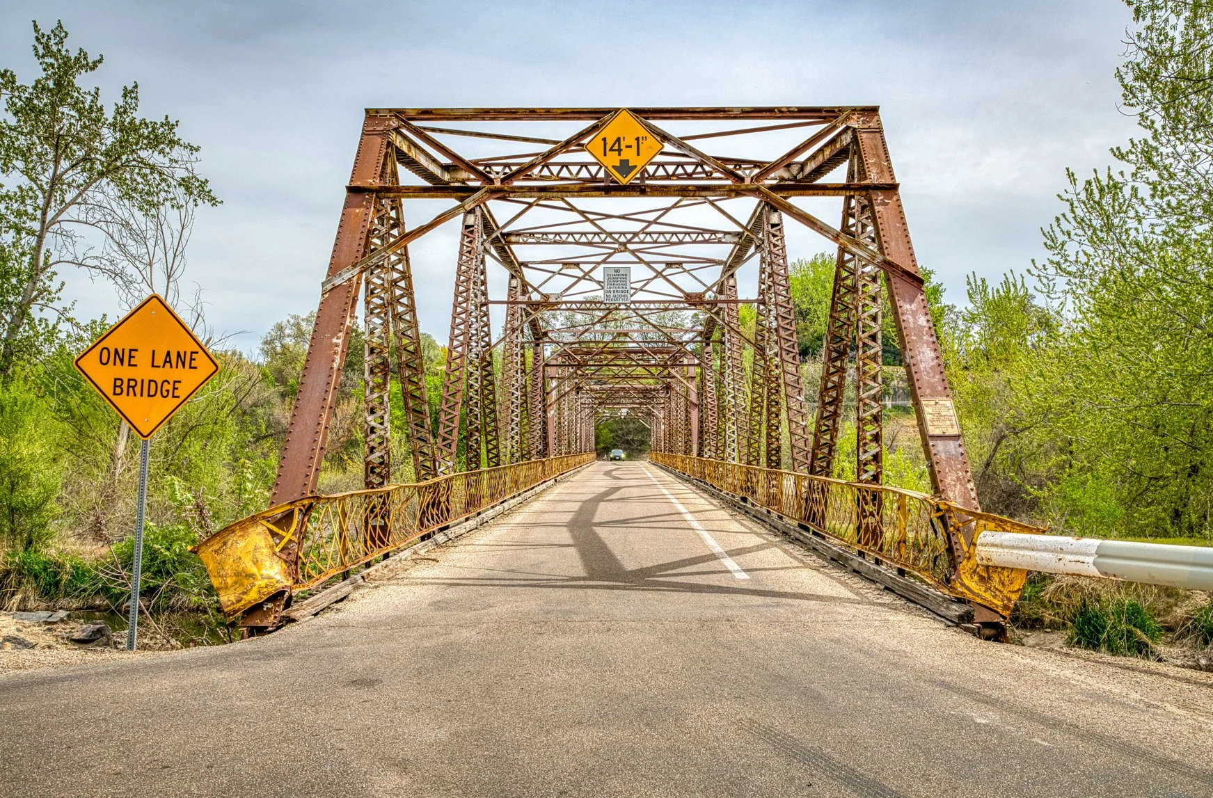 One Lane Iron Bridge - Caldwell, Idaho
