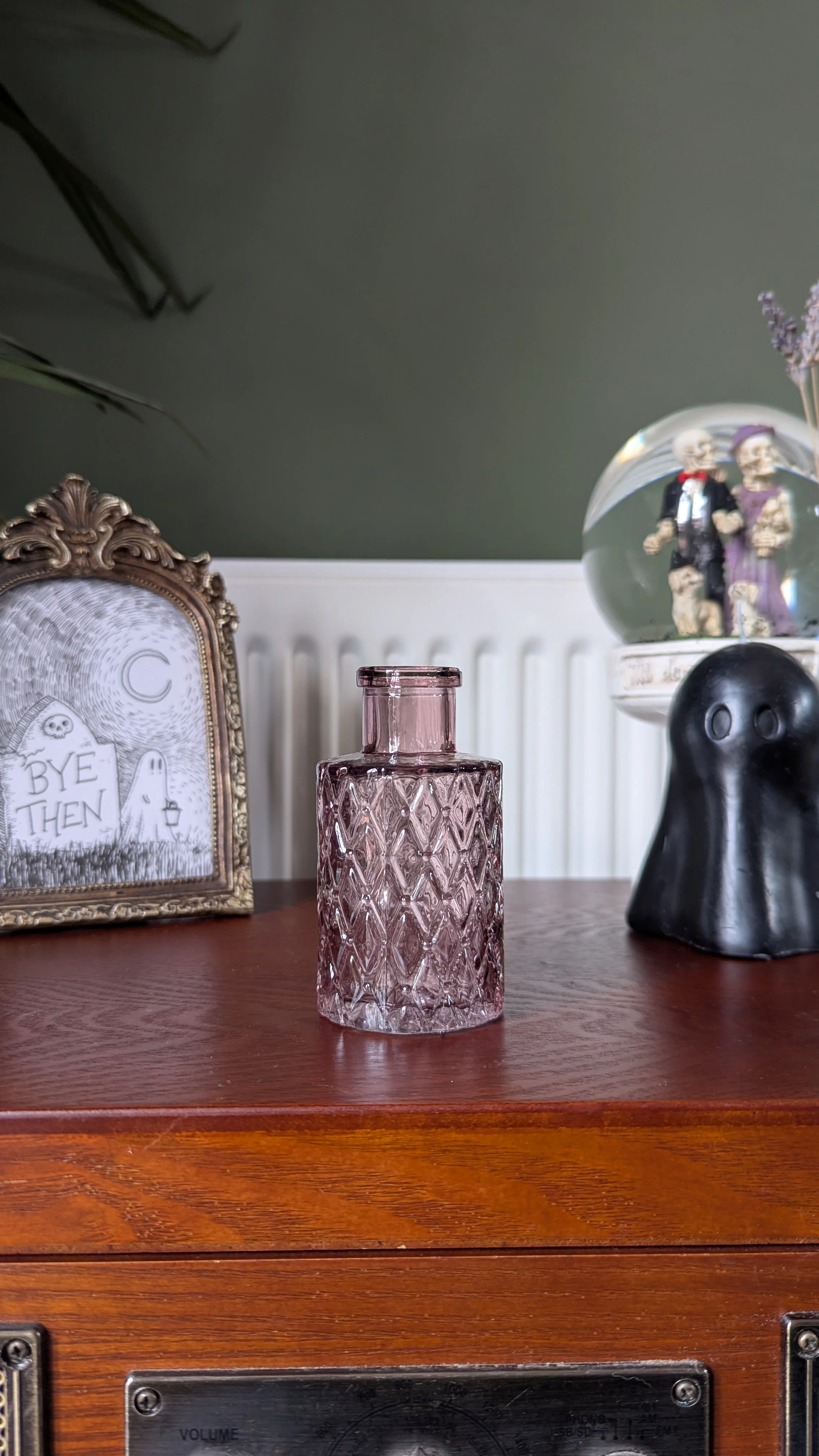 Mini Geometric Glass Bottle | Amethyst