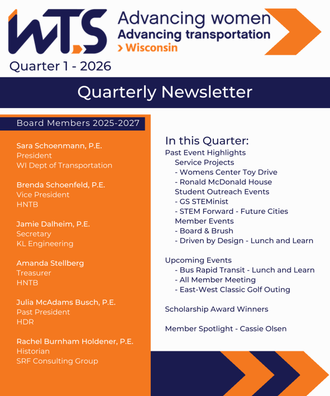 WTS WI Q1 2026 Newsletter! Check out our latest updates!