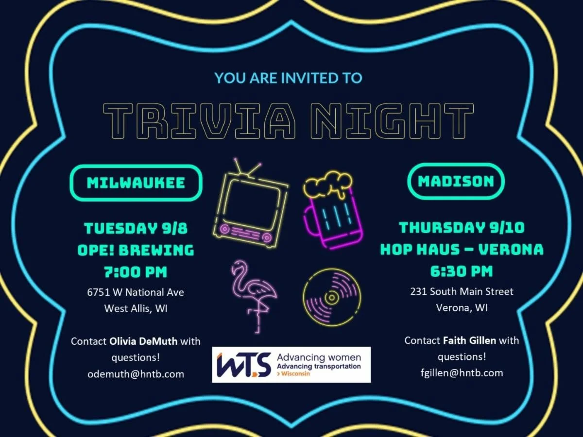 WTS WI - Trivia Nights - Milwaukee Sept. 8th 2026, or Madison Sept. 10th, 2026!