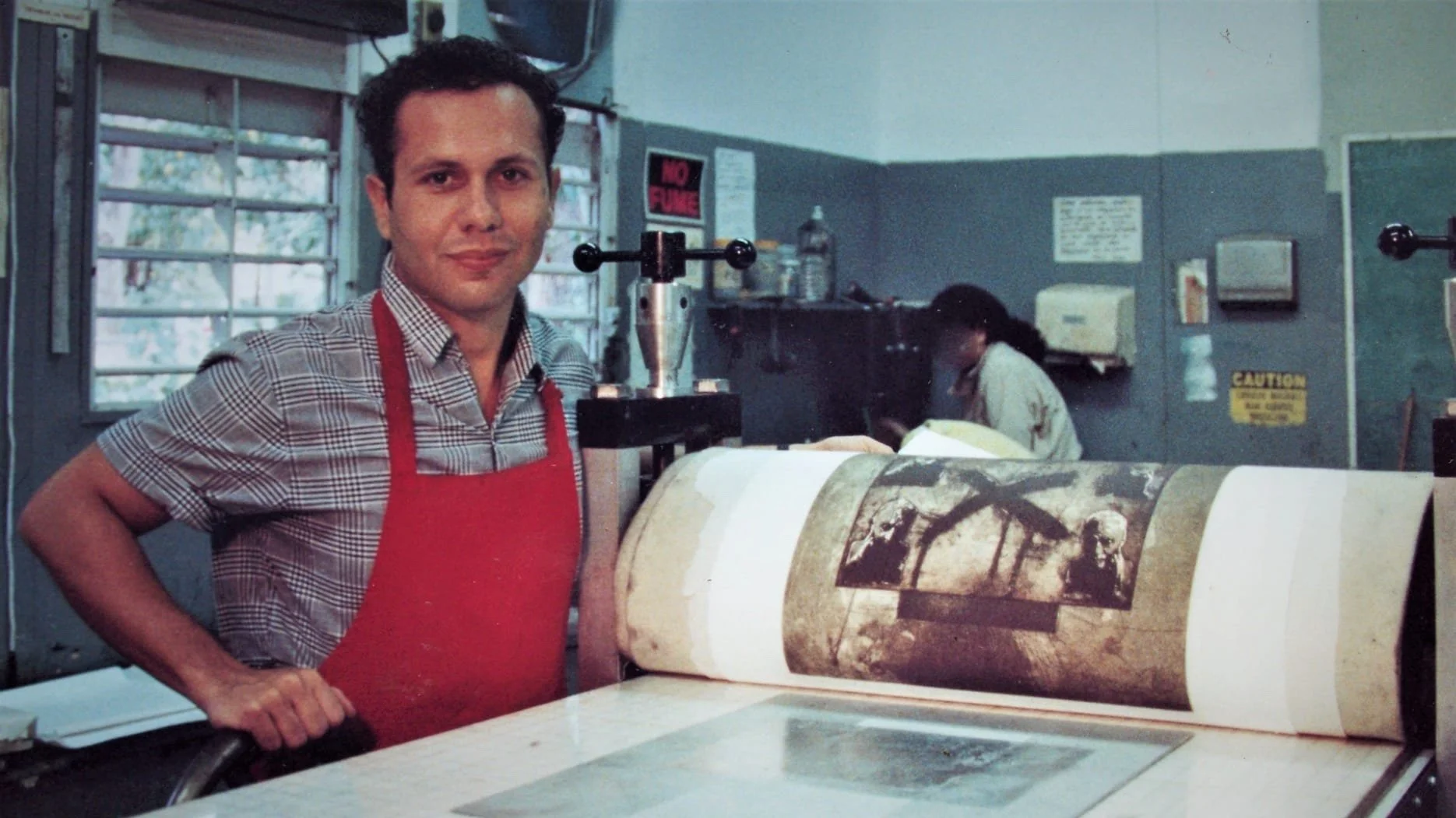 Néstor Millán. Taller de grabado. UPR. 1992.