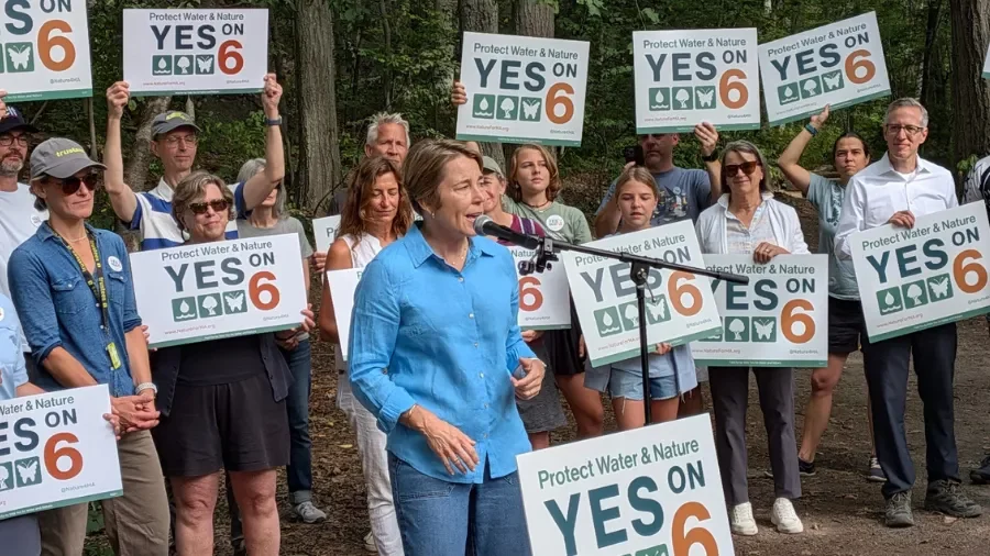 WBZ News: Newton Holds "Yes On 6" Rally Ahead of State Election In November