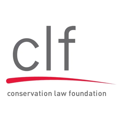 Logo of the Conservation Law Foundation with stylized lowercase letters 'clf' and the full name beneath.