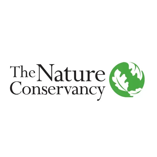 Logo of The Nature Conservancy with a green globe and leaf design.