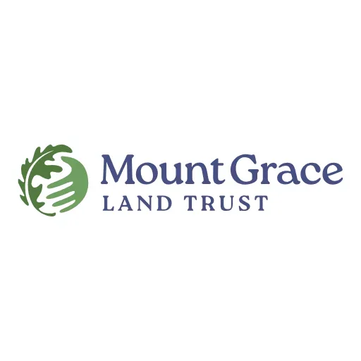 Mount Grace Land Trust logo with a green leaf and a white mountain inside a circle