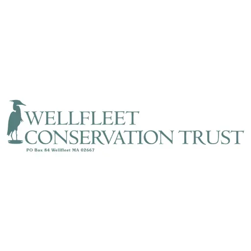 Wellfleet Conservation Trust logo featuring a bird perched on a branch with the organization's name and contact information