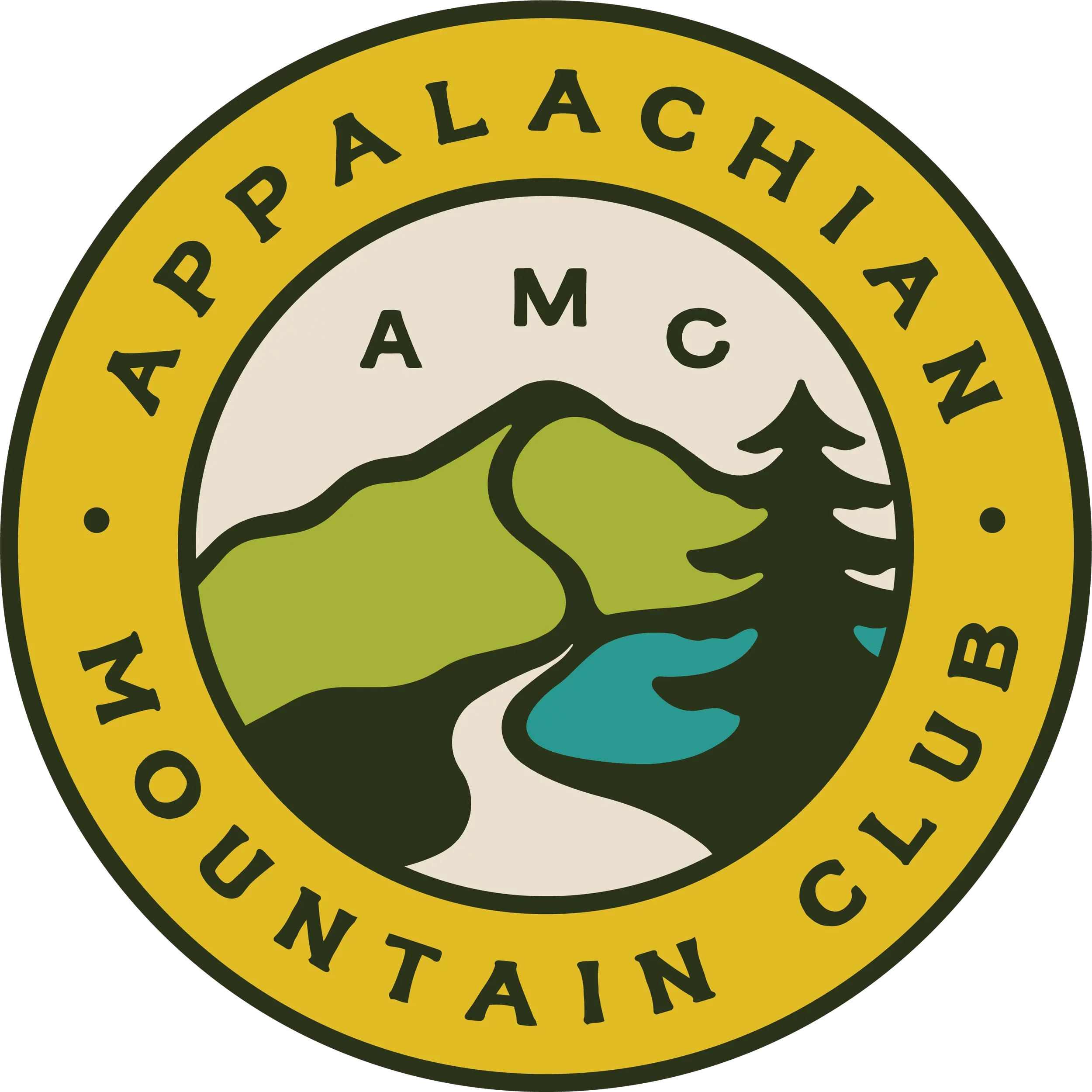 Close-up of a circular badge featuring a mountain and water design with the text 'PLACEHACK1 AWARD WINNING' around the outer edge.
