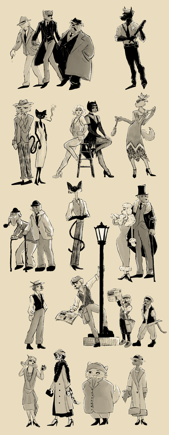 Golden Age Anthro Characters