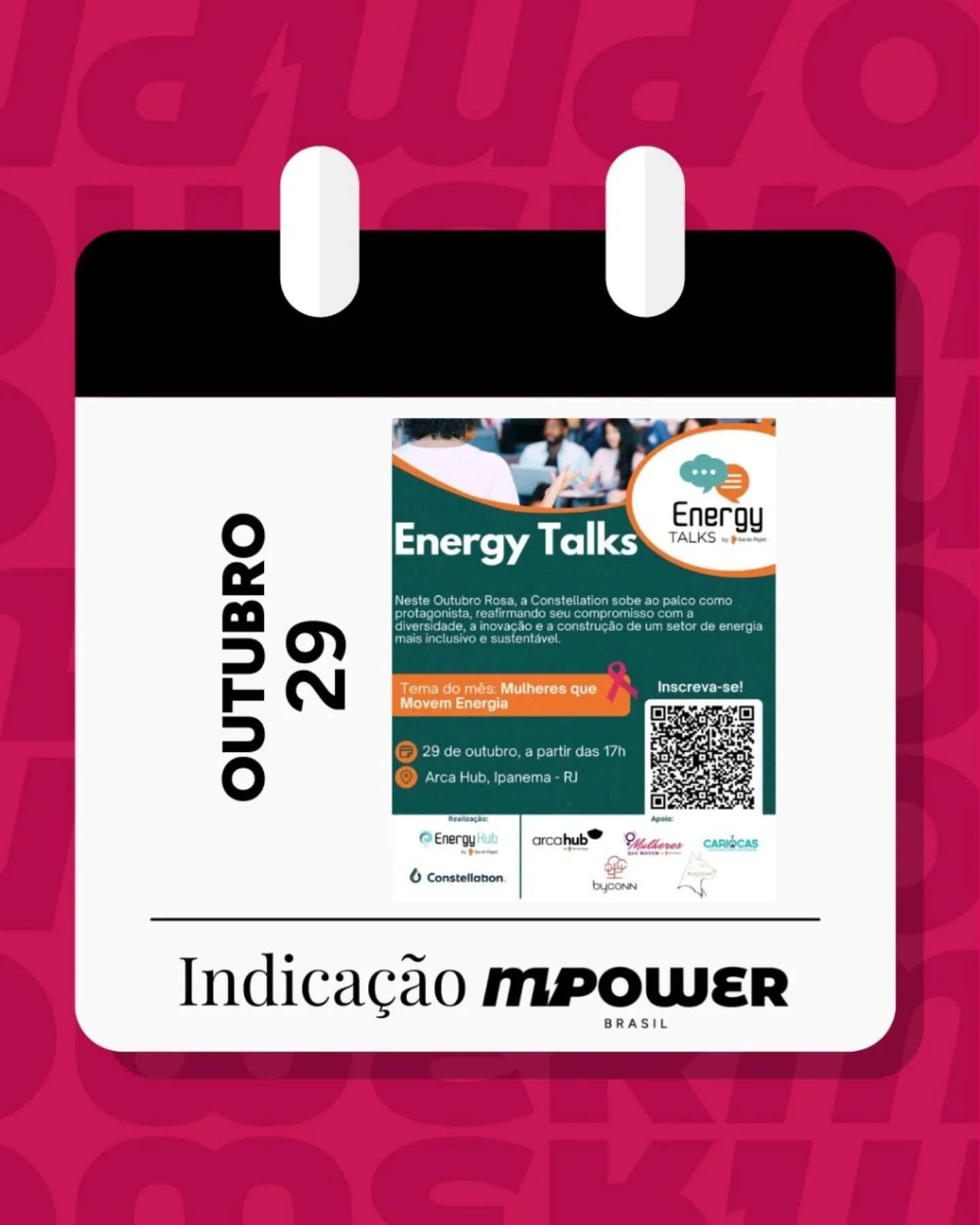 Indicação #MPowerBR: edição especial do Energy Talks apresenta "Mulheres que movem", um encontro gratuito com lideranças femininas do setor de energia, startups inovadoras e grandes empresas para discutir