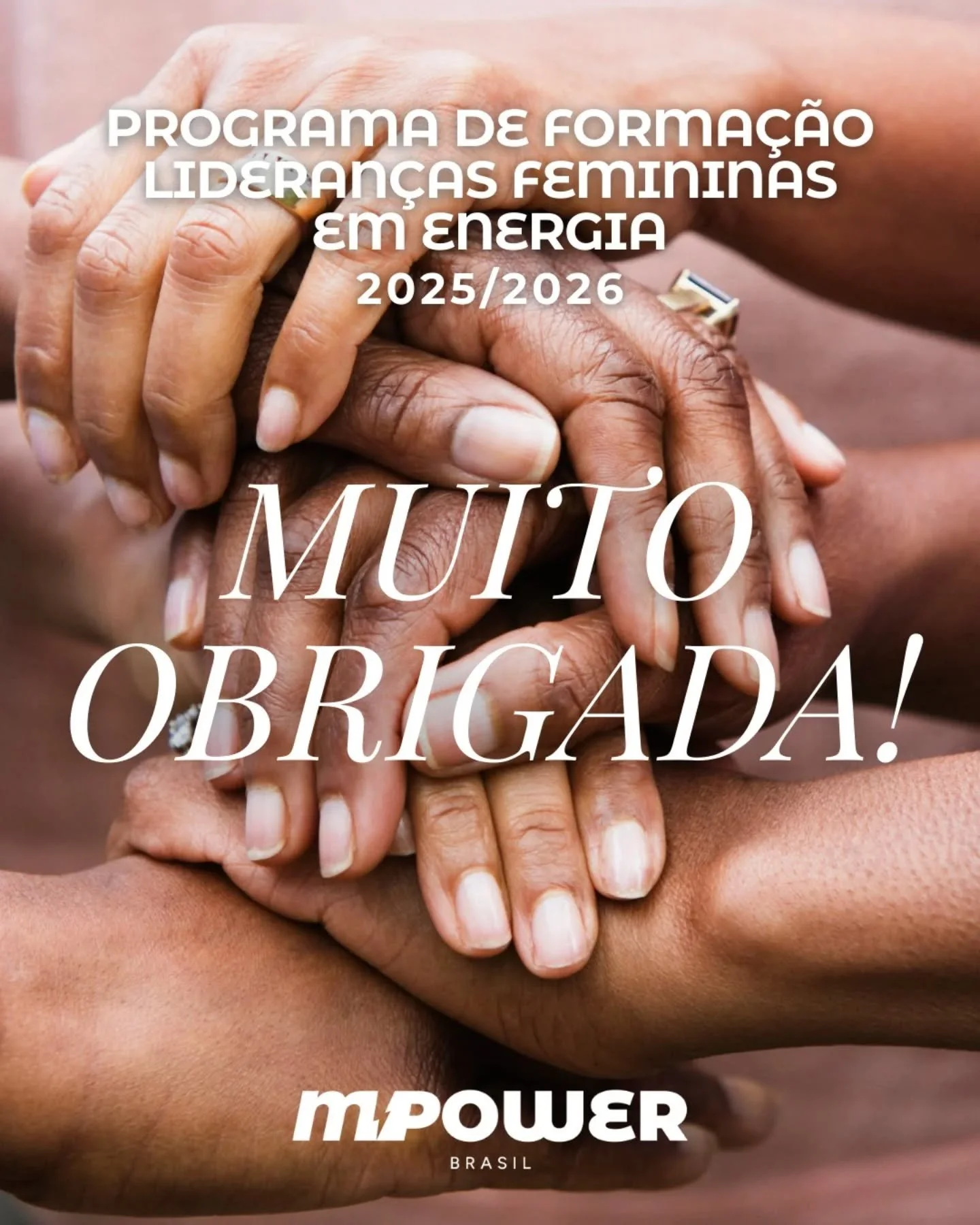 Voc&ecirc;s nos deixaram sem palavras! 

A primeira edi&ccedil;&atilde;o do Programa MPower Brasil de Forma&ccedil;&atilde;o de Lideran&ccedil;as Femininas em Energia recebeu quase 150 inscri&ccedil;&otilde;es!

MUITO obrigada! 

Estamos animadas par