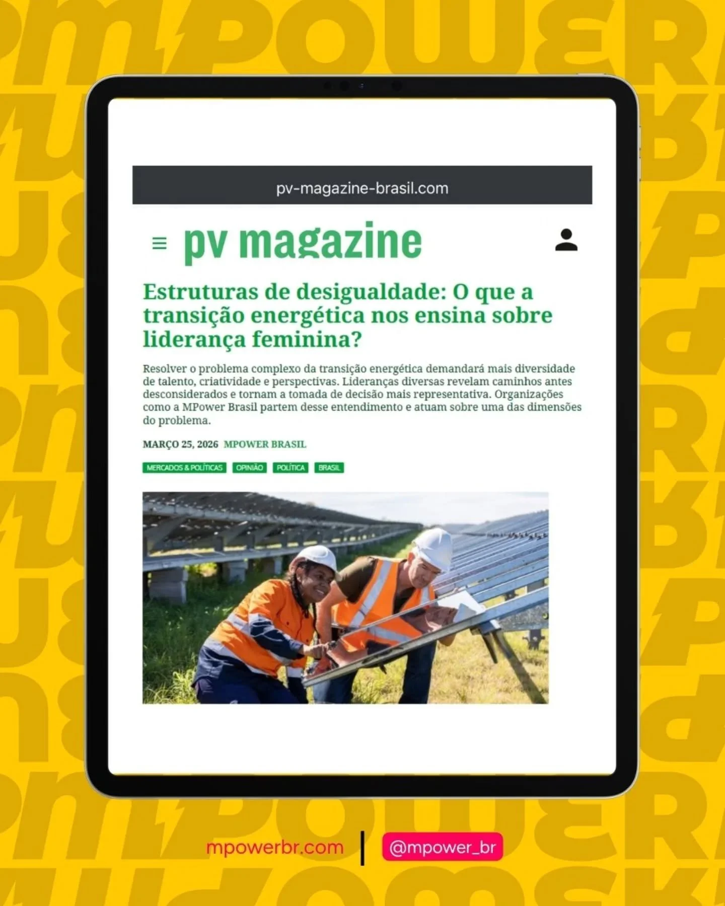 ⚡ Estruturas de desigualdade: o que a transi&ccedil;&atilde;o energ&eacute;tica nos ensina sobre lideran&ccedil;a feminina?

Resolver o problema complexo da transi&ccedil;&atilde;o energ&eacute;tica demandar&aacute; mais diversidade de talento, criat