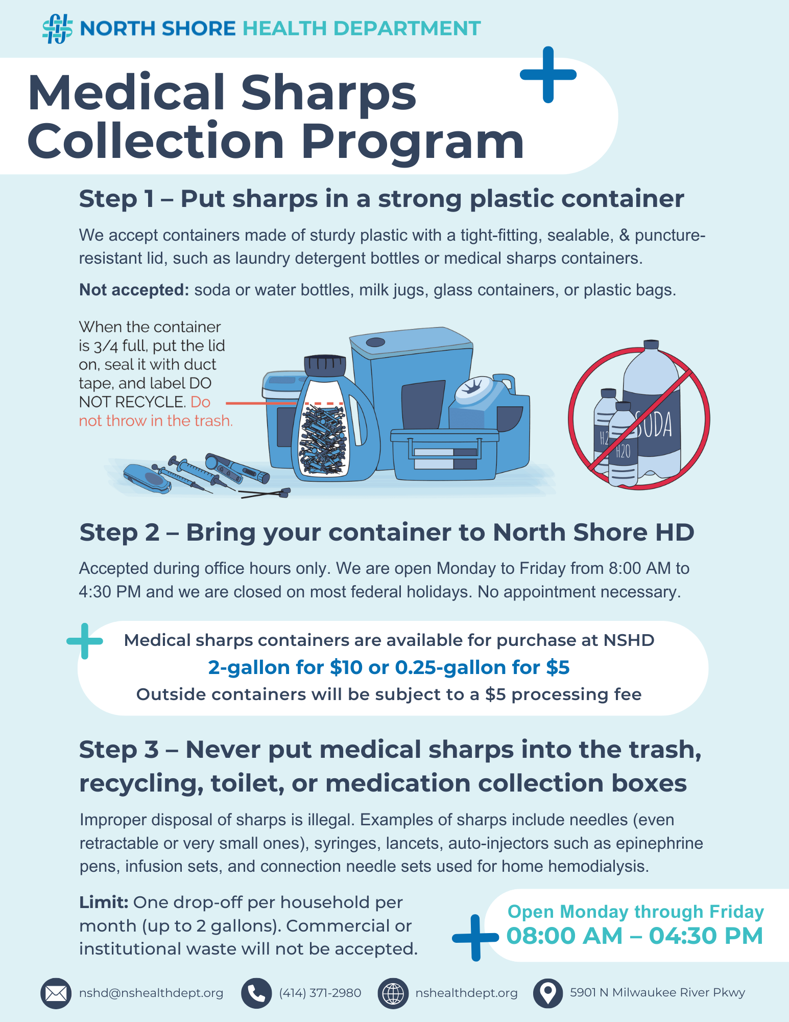 New Sharps Collection Program!