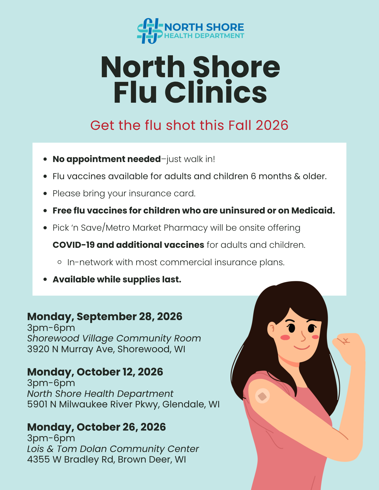 Flu Vaccine Clinic Information - Fall 2026