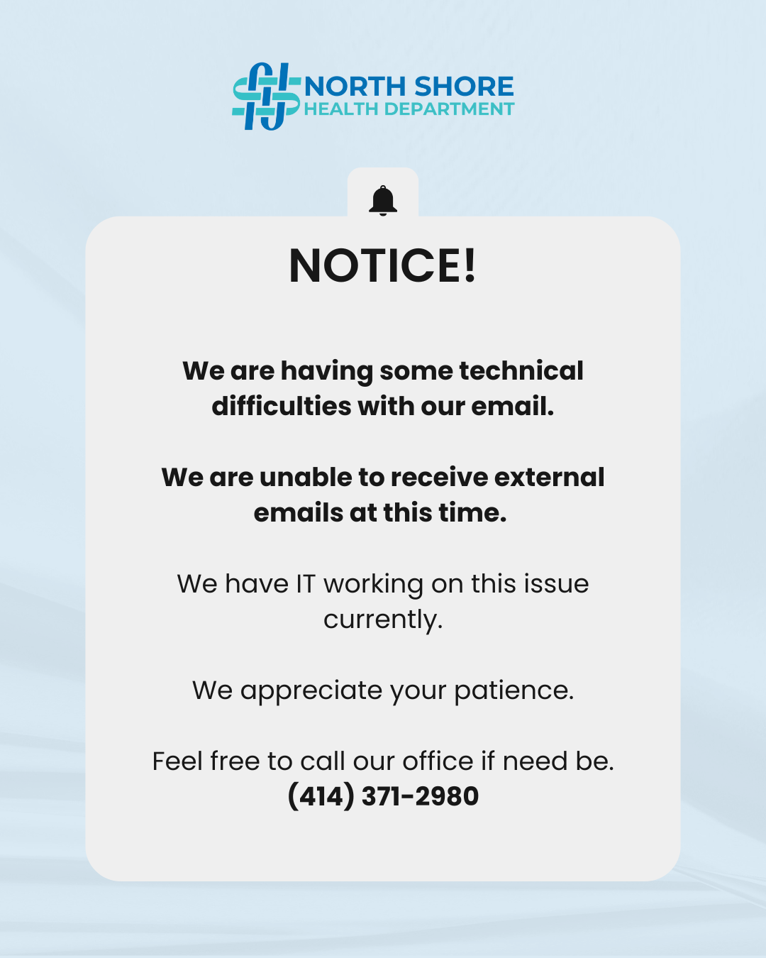 Technical Difficulties with Email