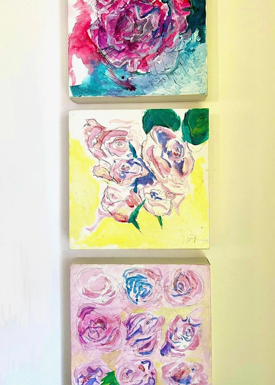 15 roses, 3 x 20x20 (2009)