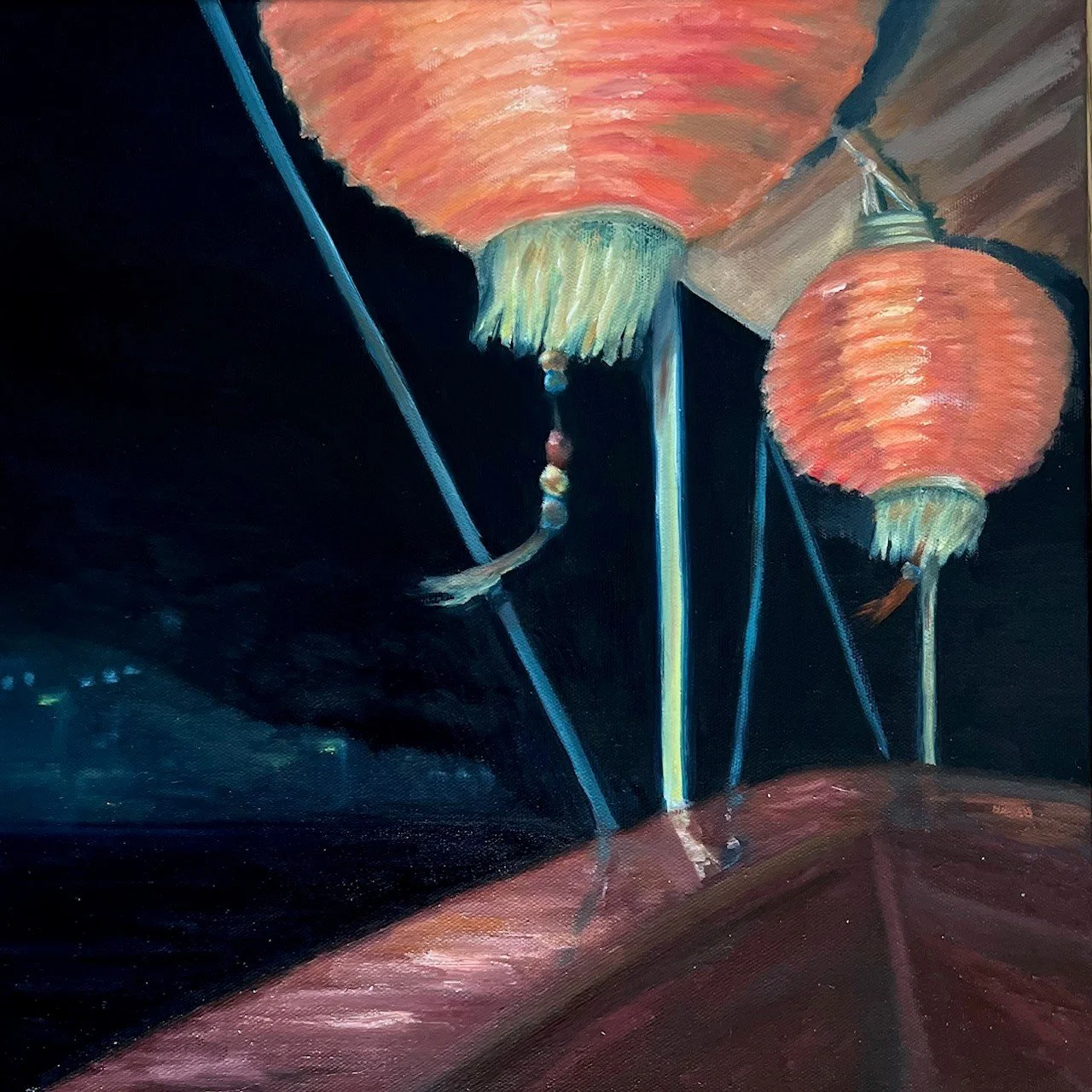 Singapore River Cruise, 40x40