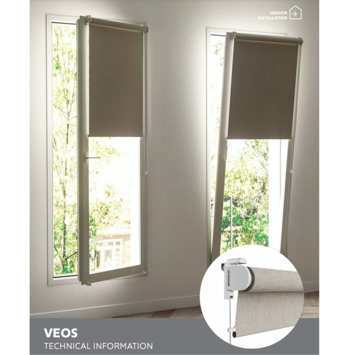 High quality roller blinds that can be installed without drilling, the best choice for renting properties and offices.