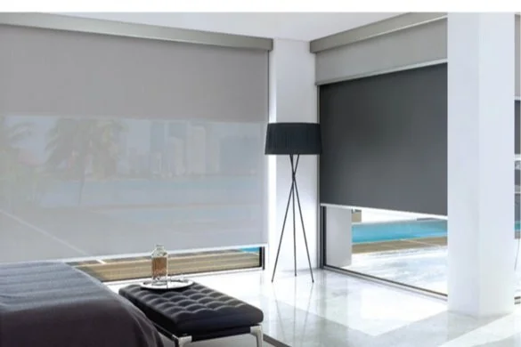 Bandalux blinds installed in a modern bedroom for premium light control.