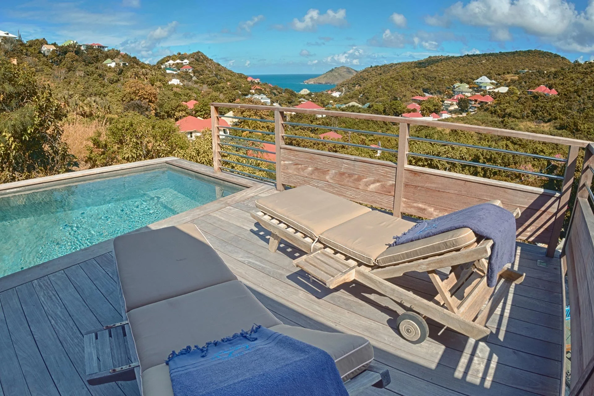 Pool with ocean view
