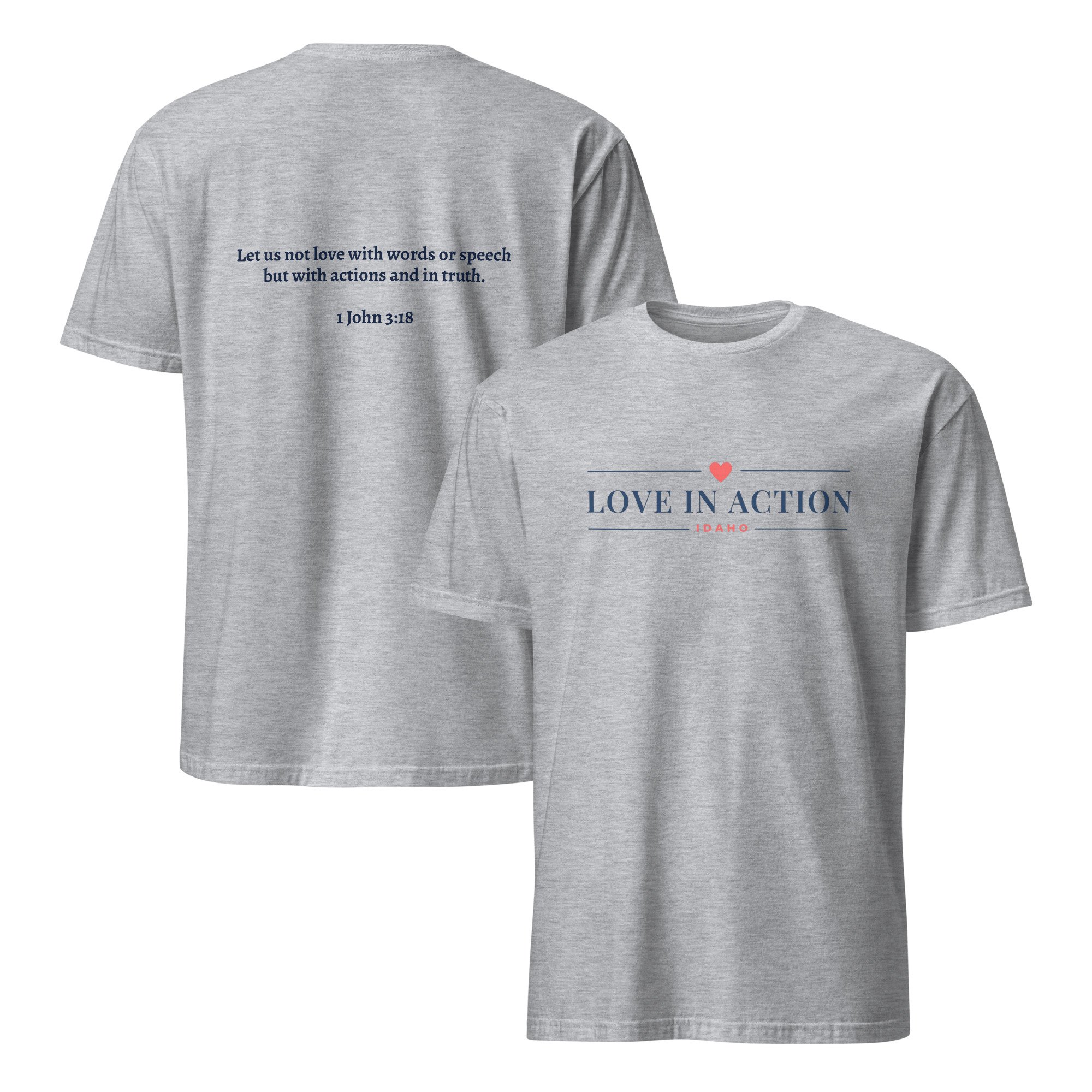Logo with 1 John 3:18 (Grey)