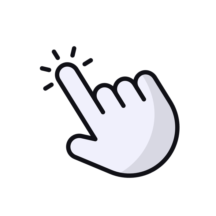 Hand cursor illustration