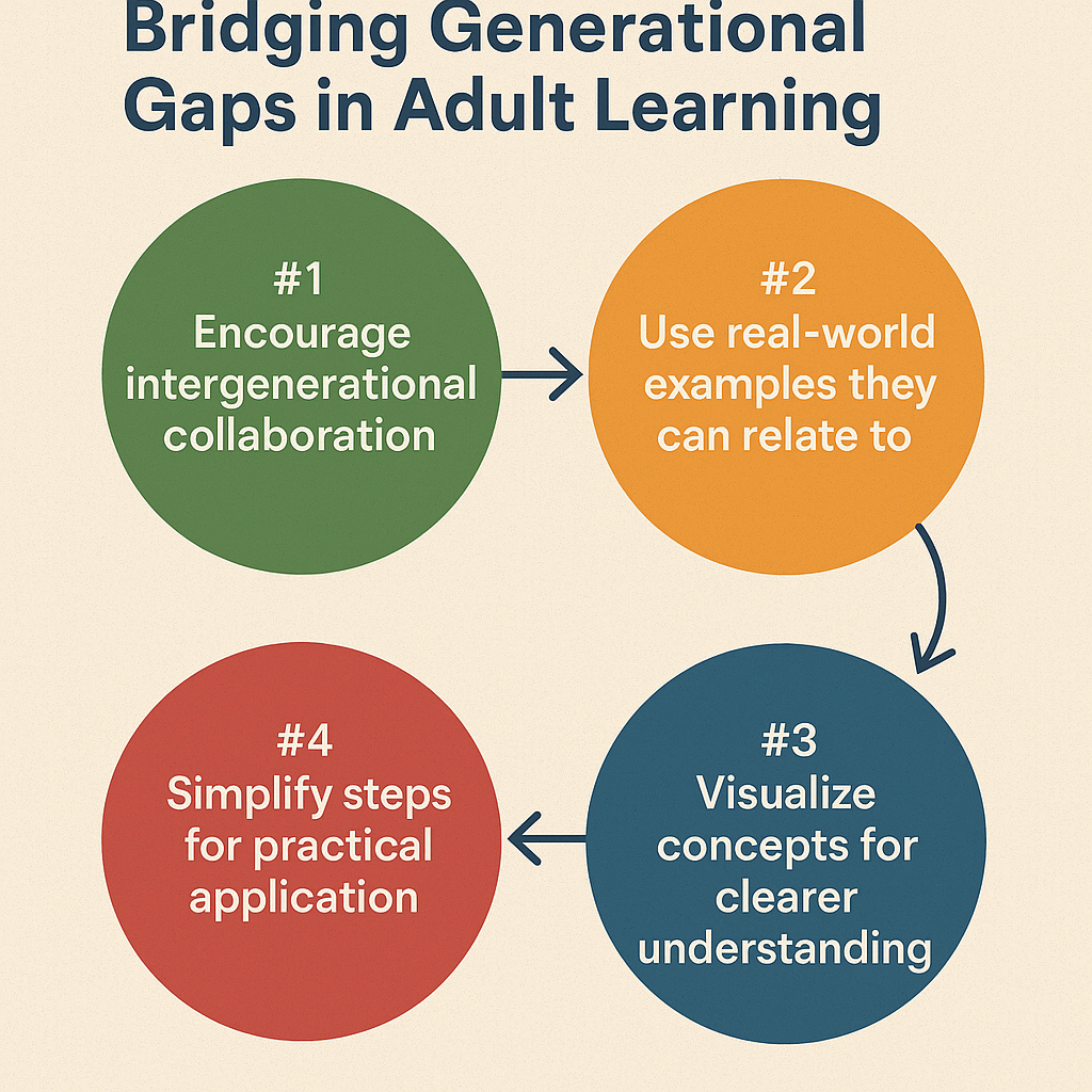 Bridging Generational Gaps in Adult Learning: A Practical Framework for Real-World Application