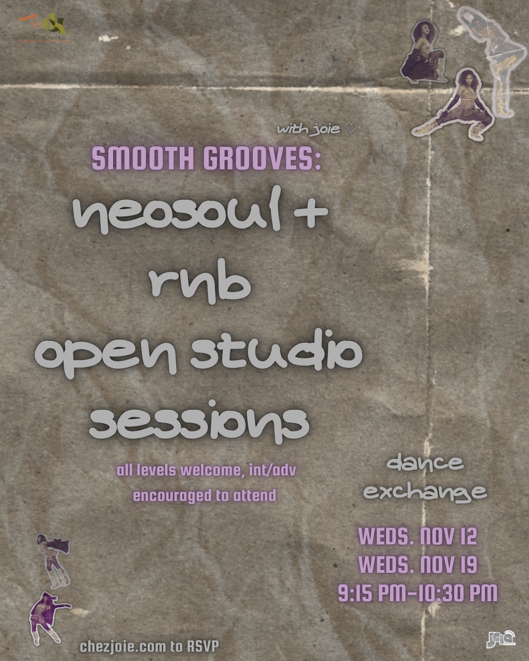 SMOOTH GROOVES w joie: ✮ neosoul + rnb open dance sessions✮