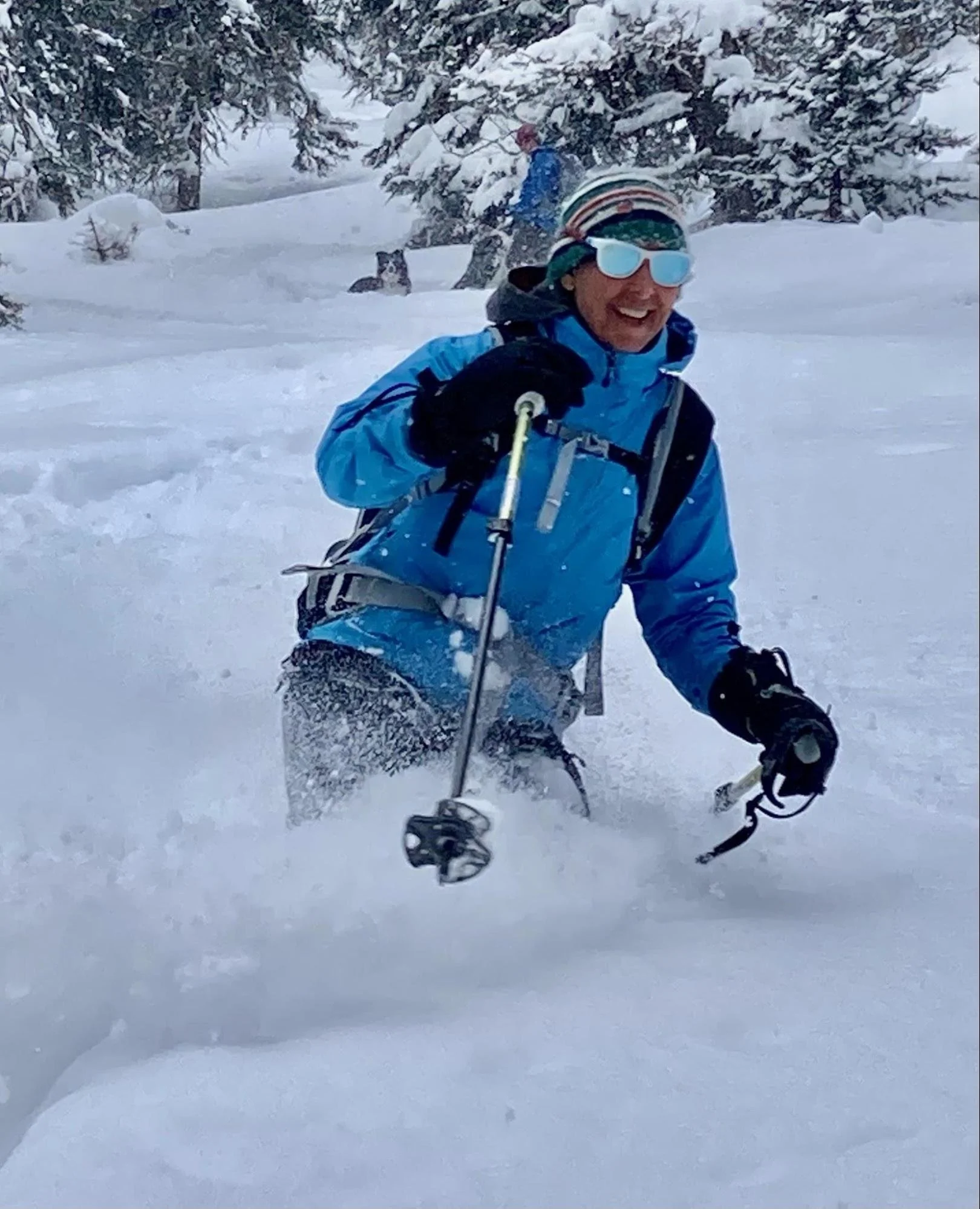 Skiing powder in the Tetons with Cathy Pollock