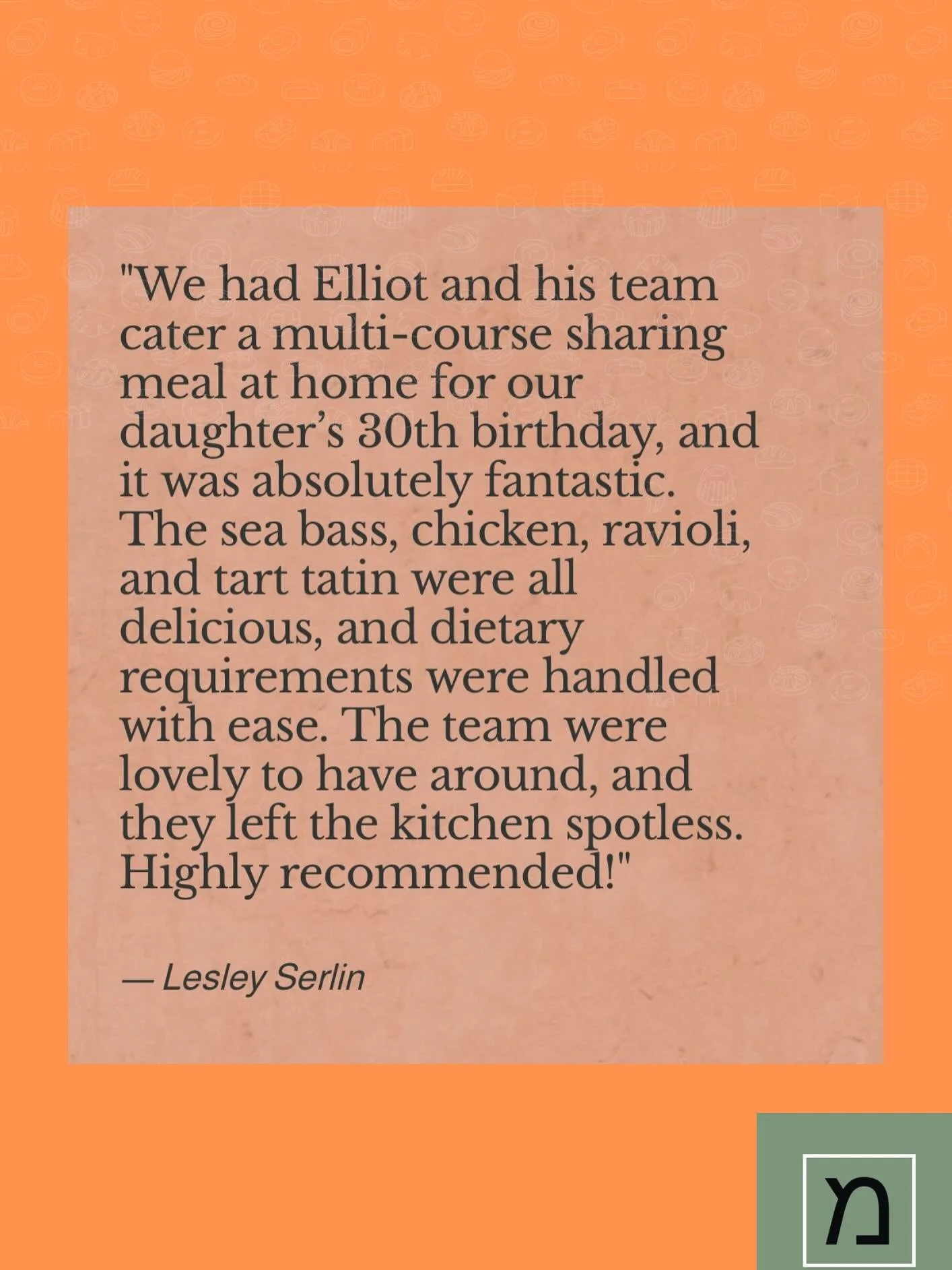 Always a pleasure to receive great feedback from our clients and guests! When you&rsquo;re happy, we&rsquo;re happy 💥&hearts;️

.
.
.
.
.

#privatedining #privatecheflondon #catering #feedback #meshutaf