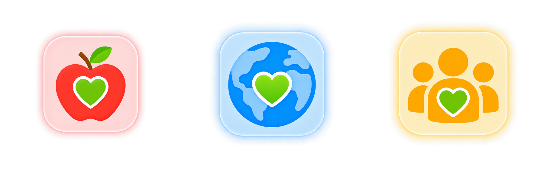 Greenopia Good for You, Planet and Community badges