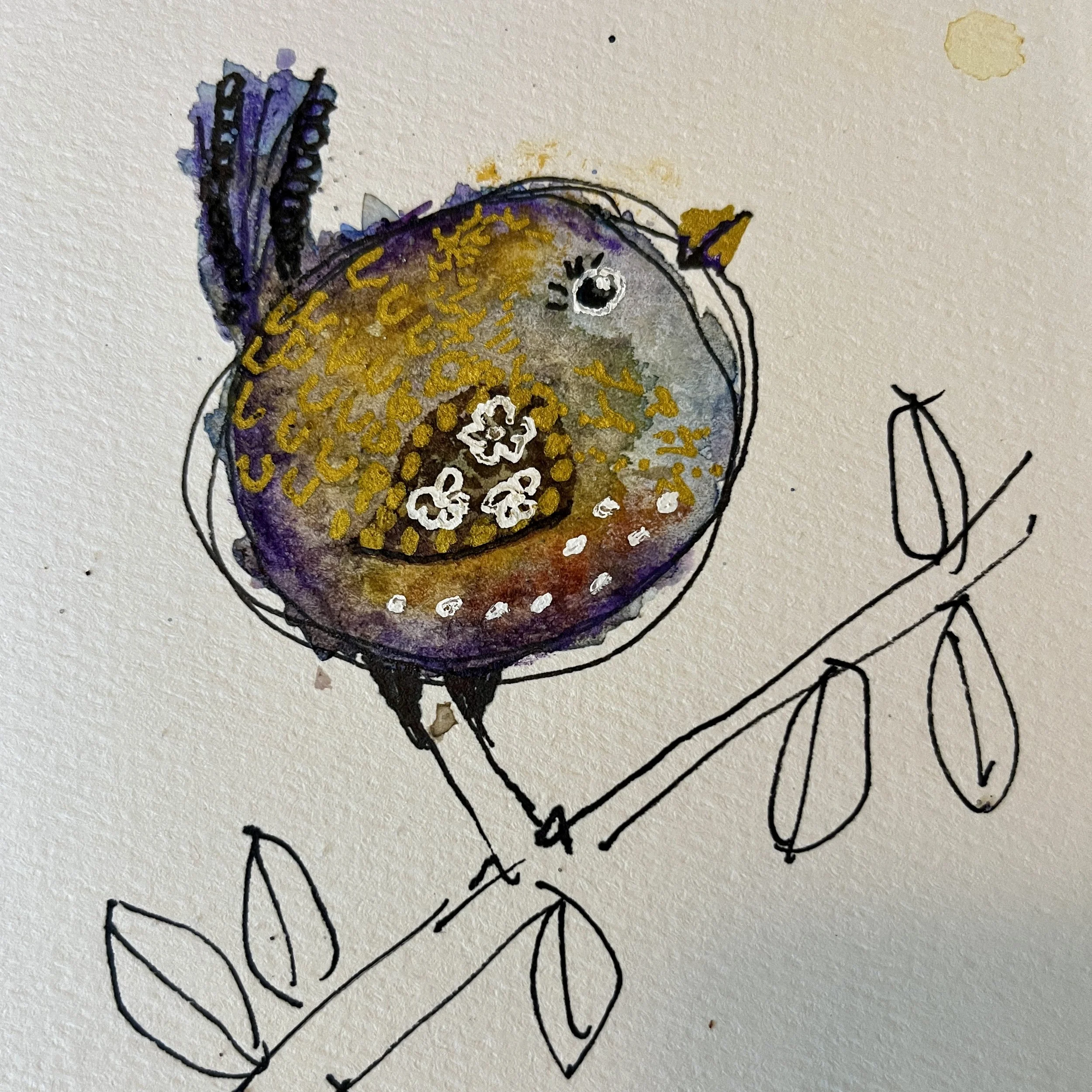 Peep Show: Painting My Very First Watercolor Chick