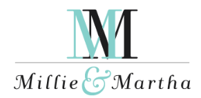 Logo with stylized initials 'M' and 'M' and text 'Millicie & Martha' beneath.