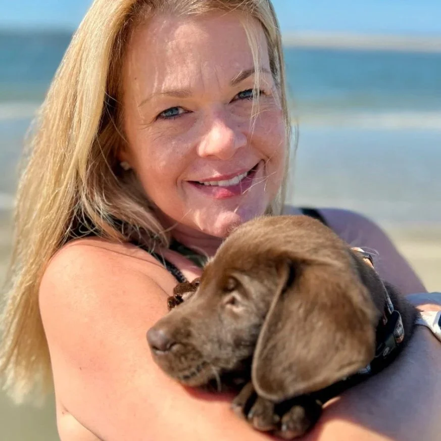 Stacy and puppy , Oliver
