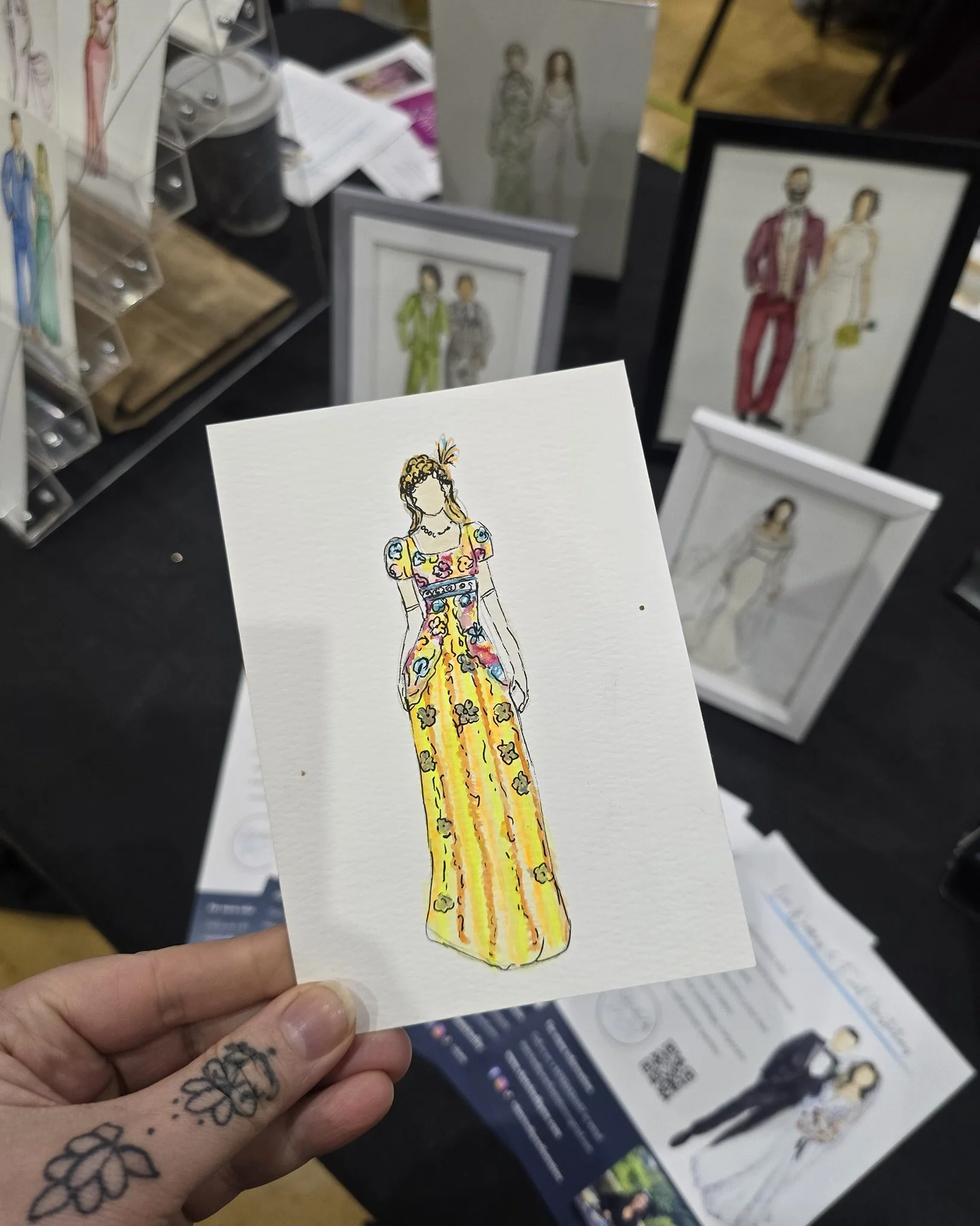 Dearest Gentle Reader,

One simply cannot ignore the charm of a wedding favour that is both personal and unforgettable.

Hand-painted guest illustrations, created live and gifted as keepsakes &mdash; a most excellent choice indeed 💐

#bridgerton #li