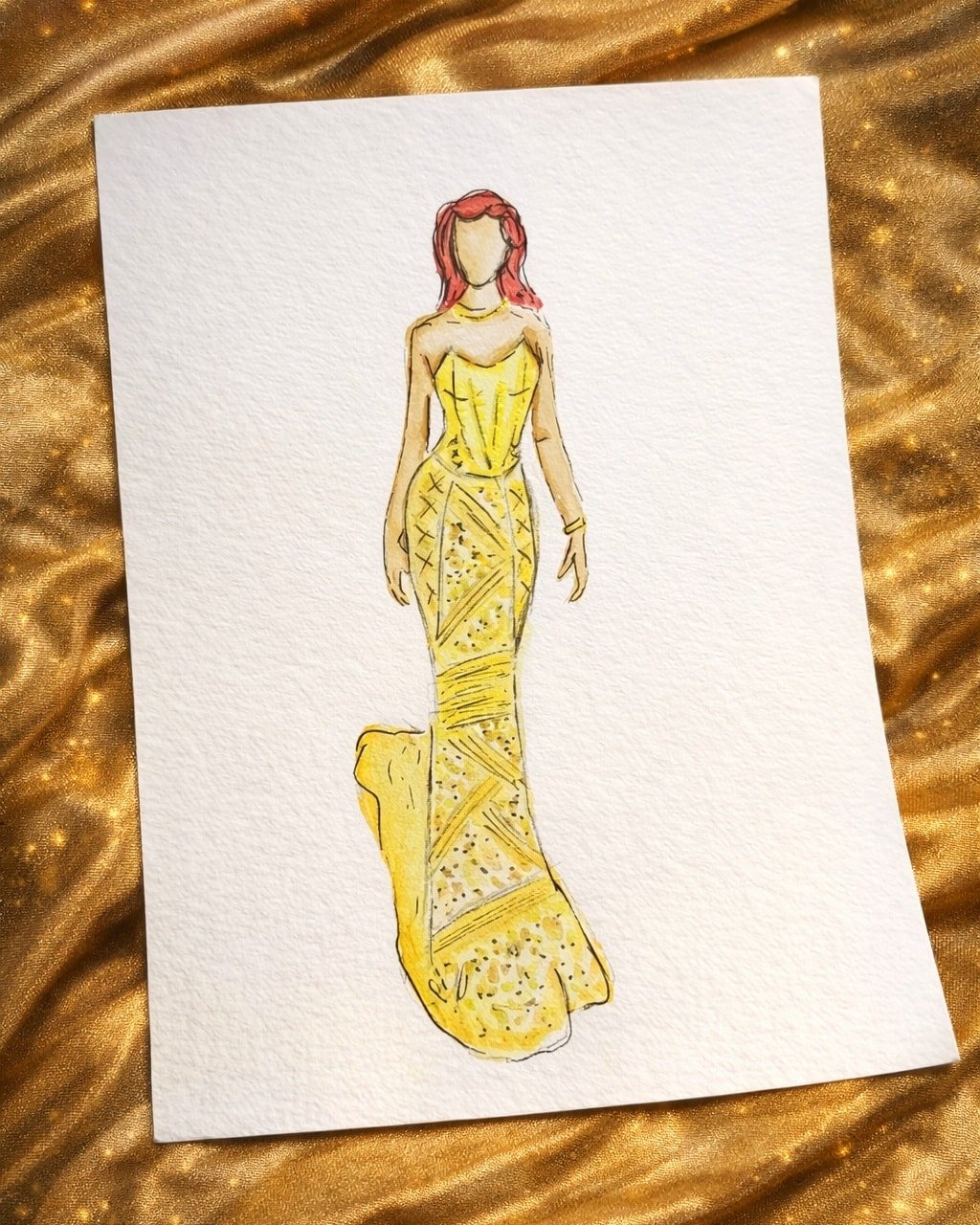Obsessed with this gold embroidered dress 💛✨
Turn your guests into keepsakes with live illustrations.

Book us now for your special day 🤍

#weddingfavor #liveillustration #liveartist #weddingillustrator #eventillustration