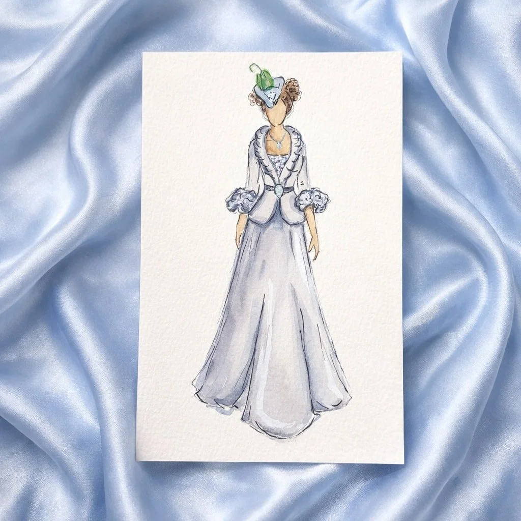 Dearest Gentle Readers,

This author insists that no wedding favour is complete without a little sparkle&hellip;

Hand-painted illustrations with subtle glitter details, created live and adored forever 🤍✨

#liveillustrator #weddingfavours #illustrat