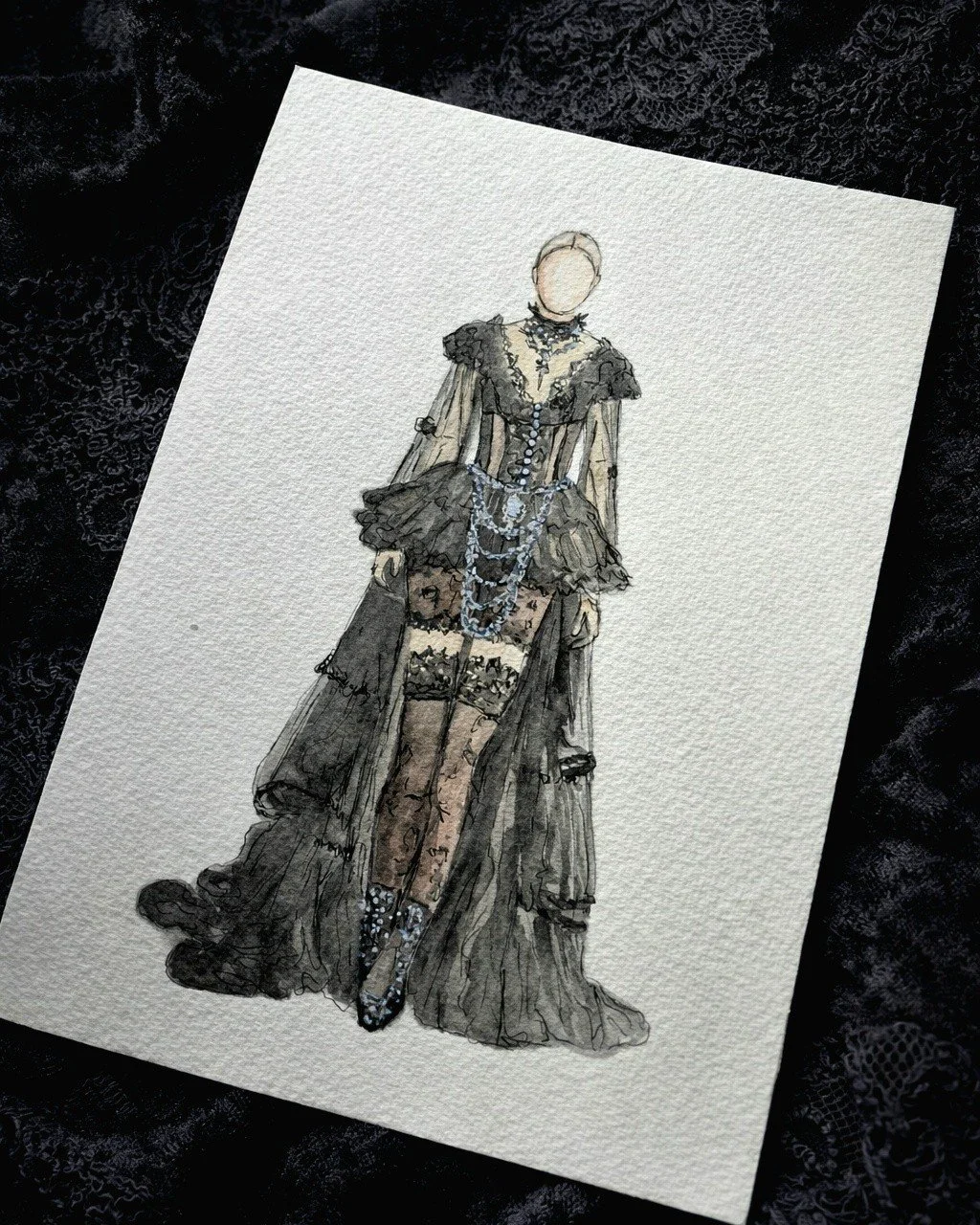 Gothic Fashion illustration by Monisha 🖤✨

#gothic #gothicfashion #fashion #fashionillustration #illustration