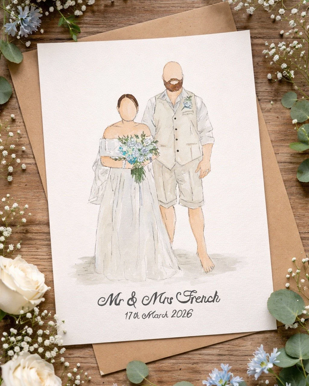 ✨ Commission ✨

Custom illustration of the newlyweds 🤍 Mr and Mrs French 🥰 Congratulations!!!

Painting by Monisha. Drop us a message if you'd like a personalised painting of your special day 💒 💍

#eventillustration #weddingillustration #wedding 