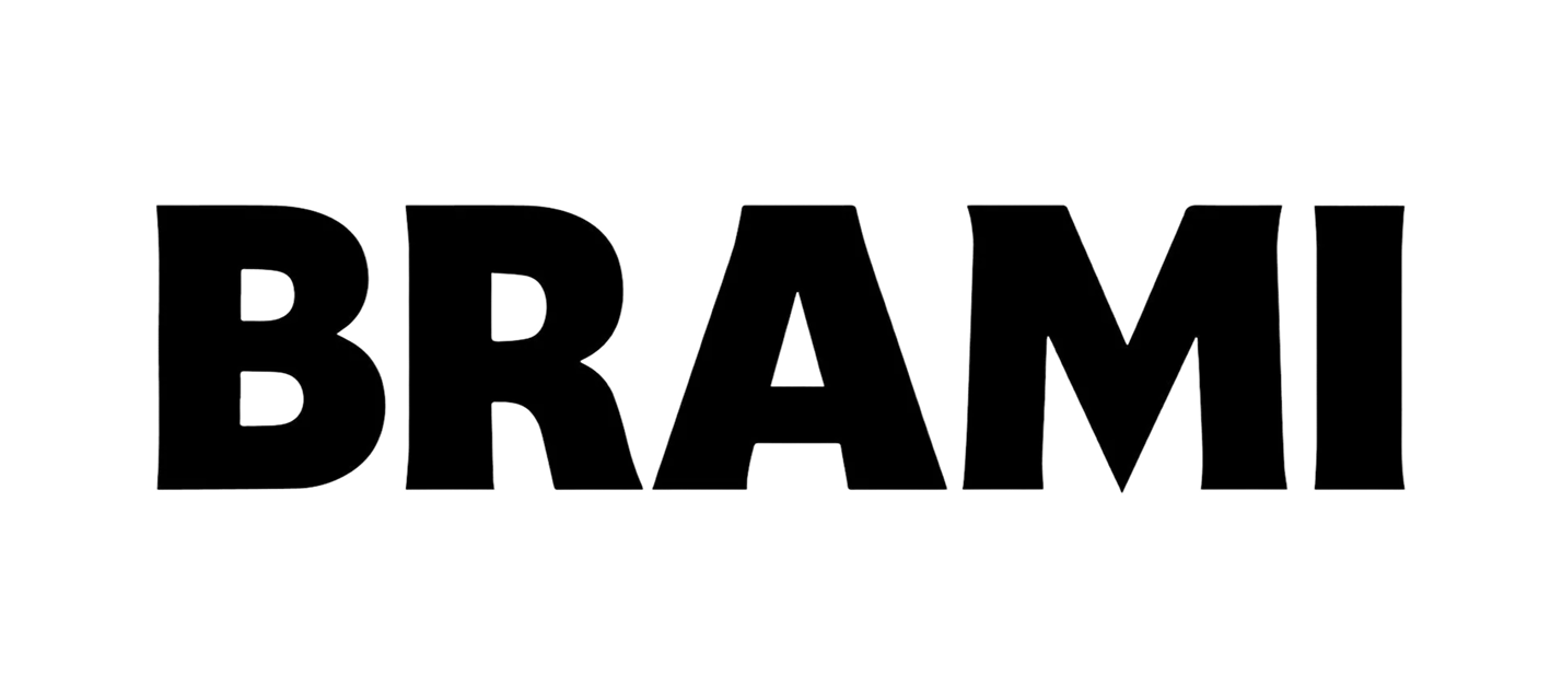 Black outline of the word "BRAIN" on a white background.