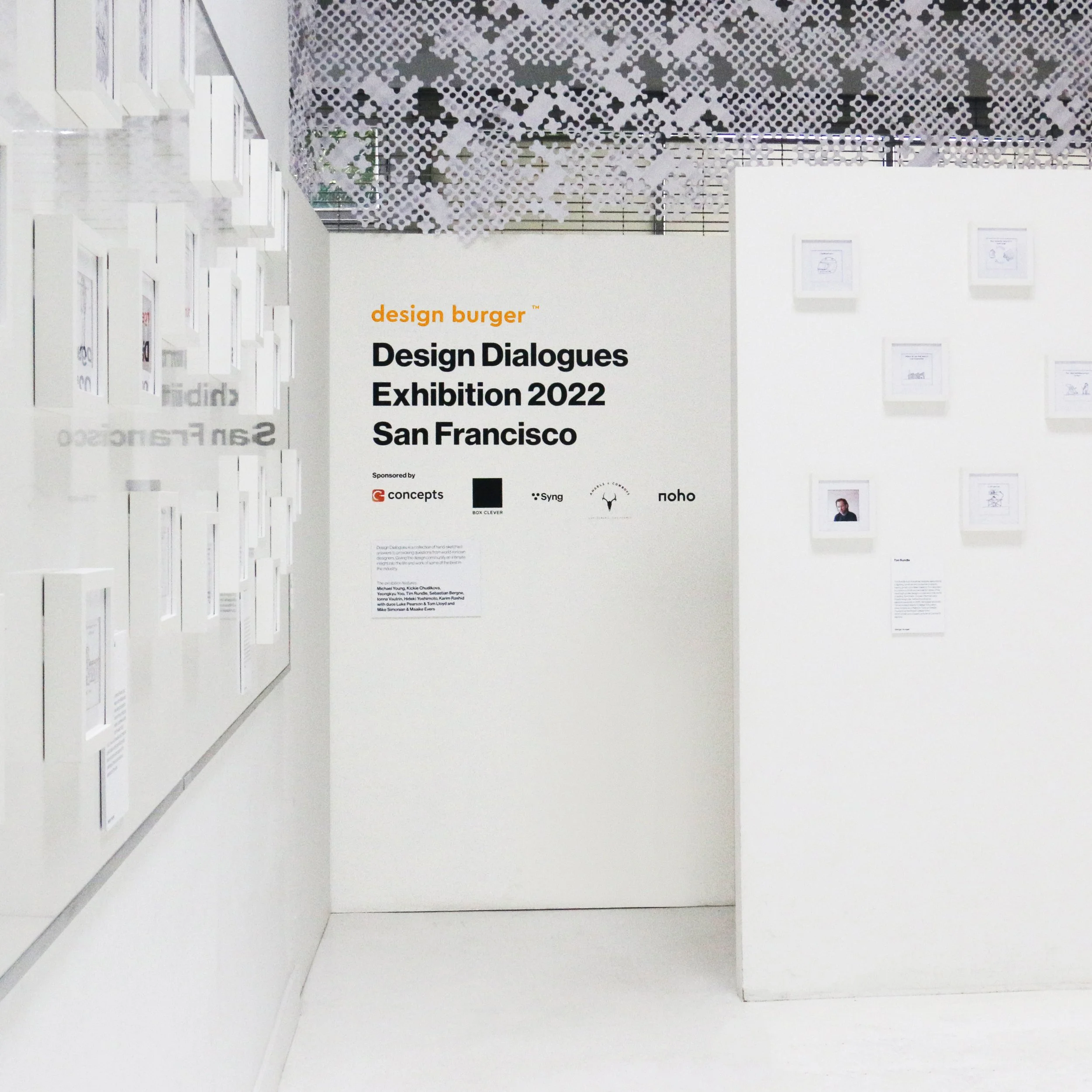 Entrance to Design Dialogues exhibtion in San Fran