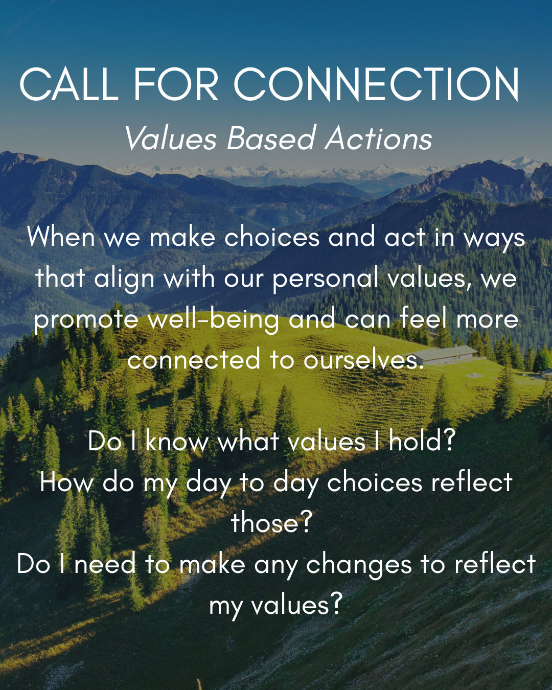 Values Based Actions