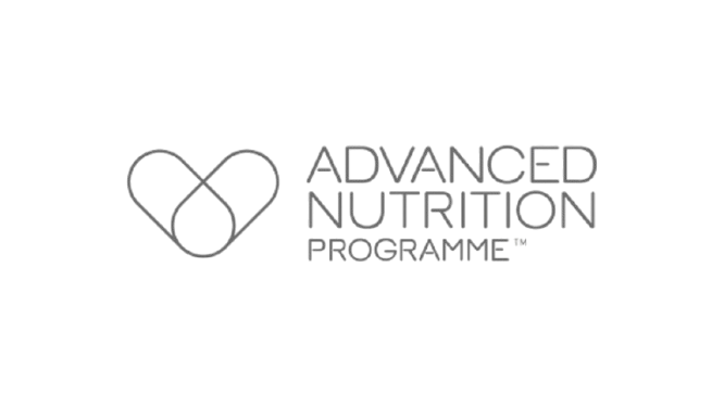 Advanced Nutrition Programme logo with abstract heart design