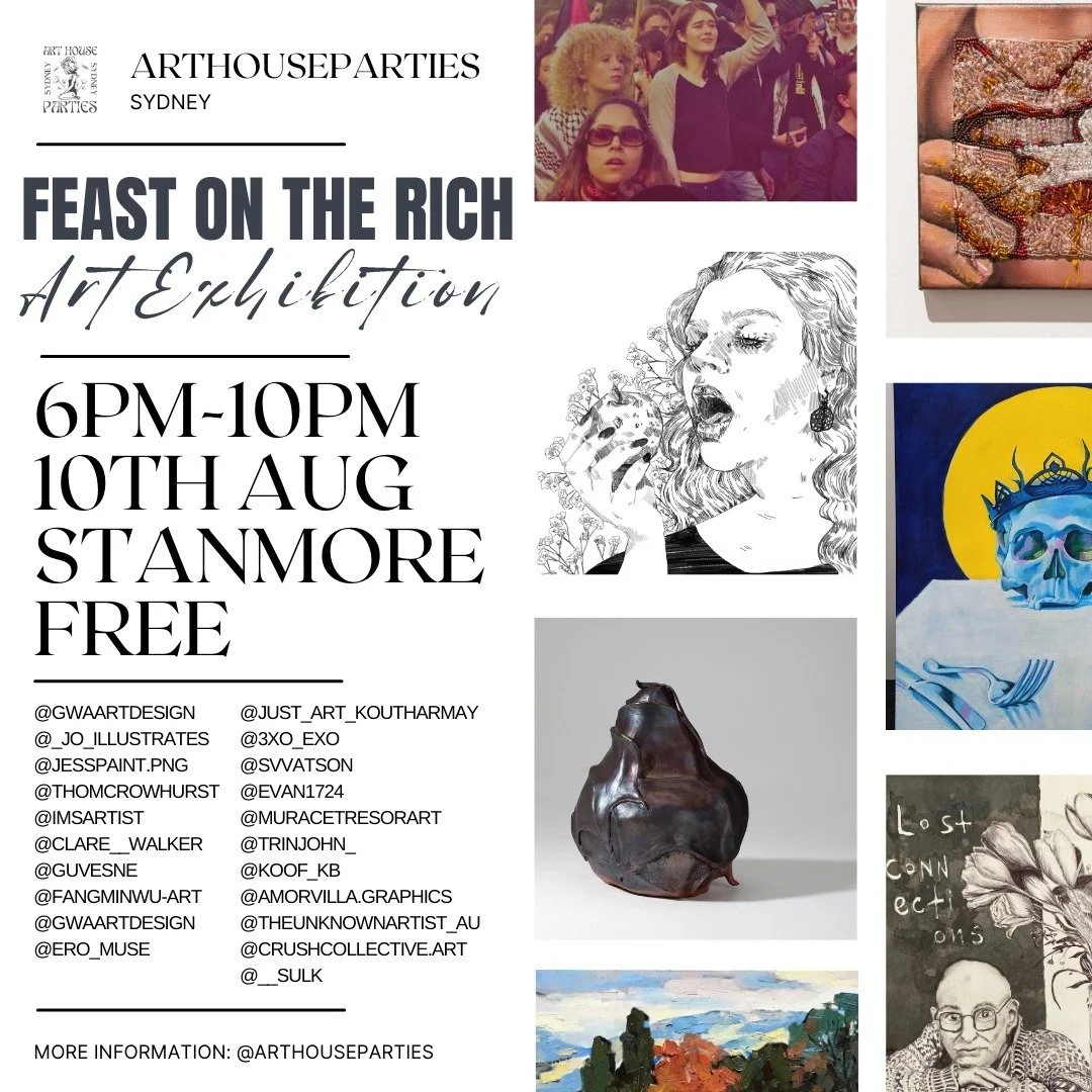 🎨 Art is for Everyone! 🎨

Join us at our upcoming art exhibition, &quot;Feast on the Rich&quot;, where emerging artists will showcase and sell their incredible works! This is a unique opportunity to discover and acquire stunning pieces from talente