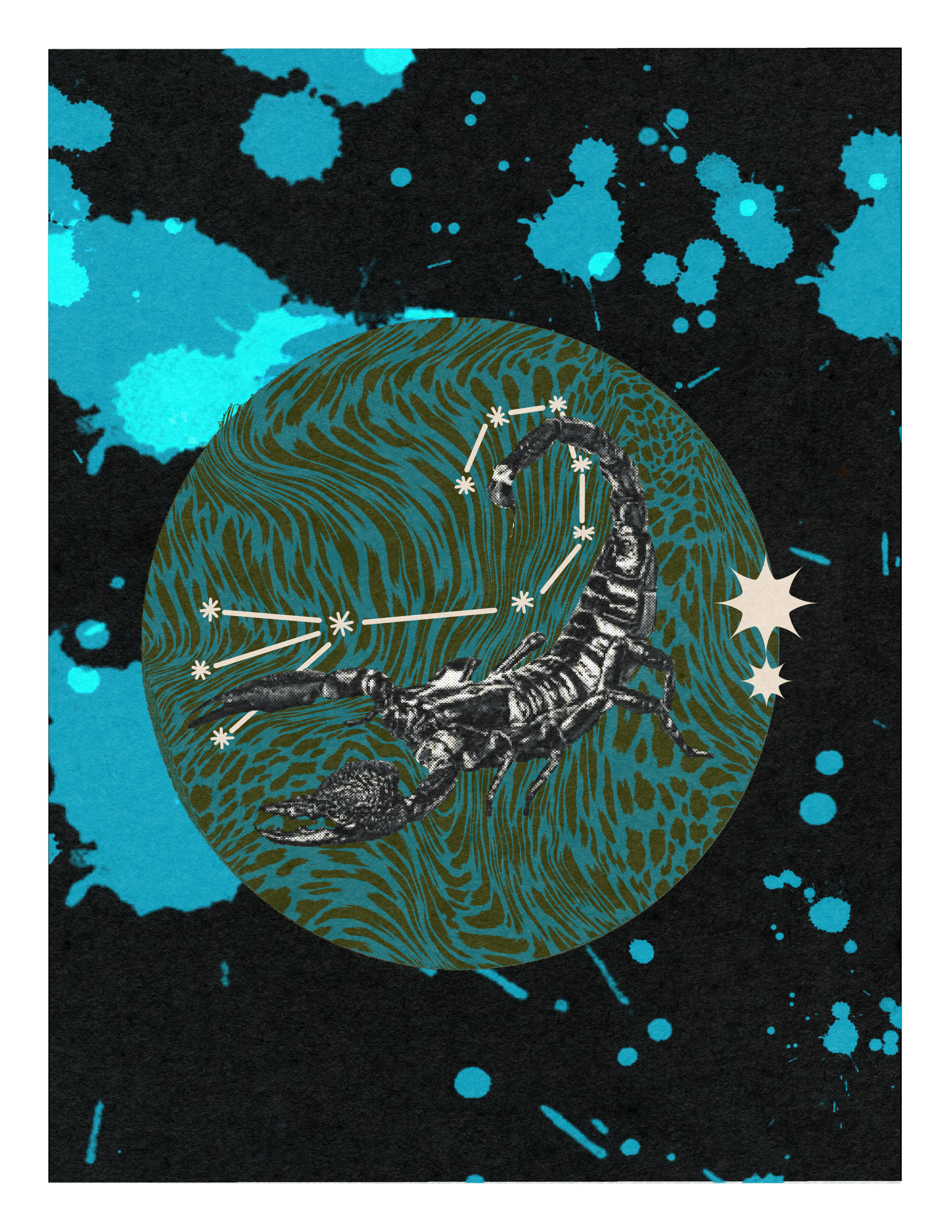 Scorpio - Psychedelic Collage