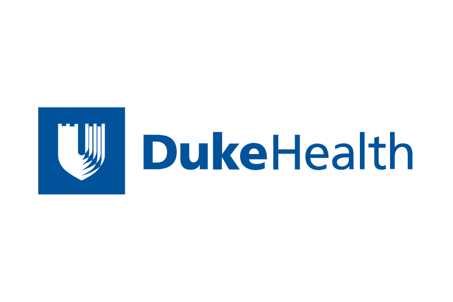 Duke Health logo with a shield emblem and blue text.