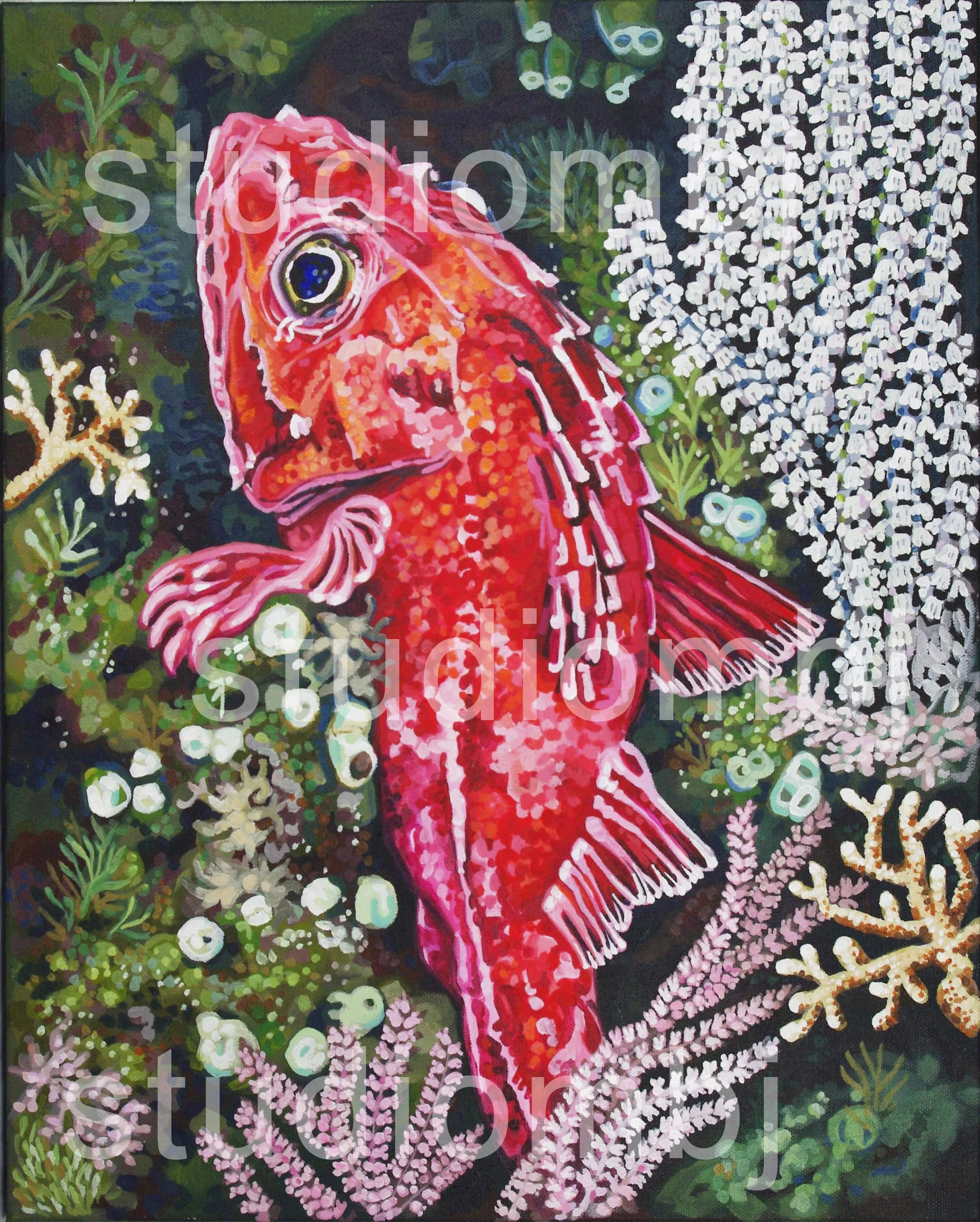 The Forest Bather, 16x20", acrylic on canvas, 2026